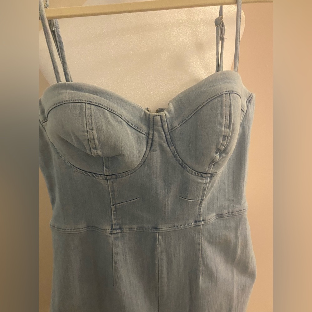 Jean jumpsuit size medium